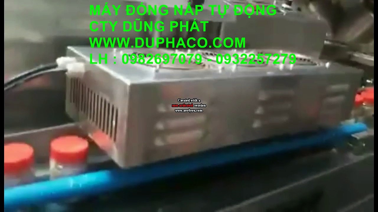 Máy đóng nắp hủ, nắp chai tự động