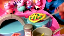 Play Doh Peppa Pig Mini Pizzeria Shop - Peppa Cooking Pizza for Chef Cookie Monster Baby Toys