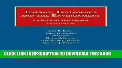 [PDF] Energy, Economics and the Environment (University Casebook Series) Popular Online