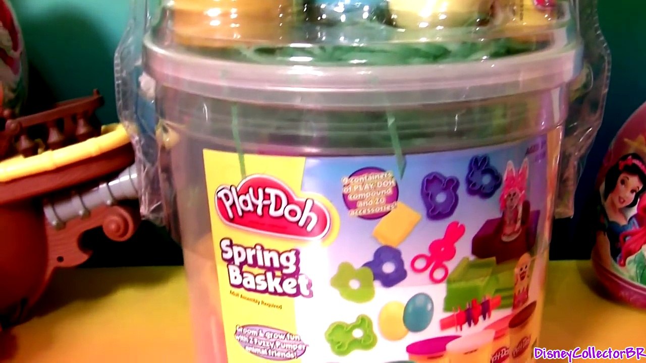 Giant PLAY DOH Easter Spring Basket new Fuzzy Pumper Hair Make Play Doh Easter Egg Disneycollector