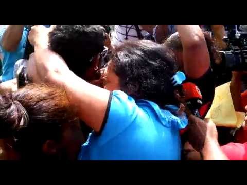 Reencuentro de pescadores náufragos, con sus familiares