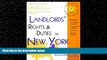 read here  Landlords  Rights and Duties in New York (Self-Help Law Kit With Forms)