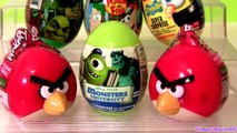 Angry Birds Huevos Sorpresa SHREK Spongebob Pixar Monsters University Disney Phineas Ferb Easter