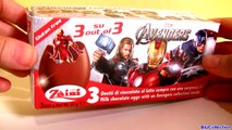 Marvel AVENGERS SURPRISE EGGS Zaini Toys same as Kinder Huevos Sorpresa IronMan CaptainAmerica DC
