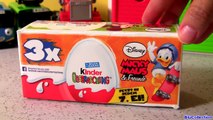 Kinder Eggs Surprise Disney Mickey Mouse 3-pack Brinquedos Ovos Surpresa de Chocolate