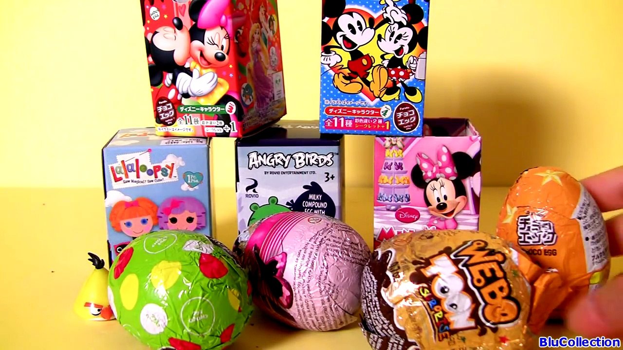 SURPRISE BOXES! Furuta Mickey Minnie Angry-Birds Minnies BowTique Huevos Sorpresa new Toys