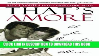 [PDF] That s Amore: A Son Remembers Dean Martin Full Colection