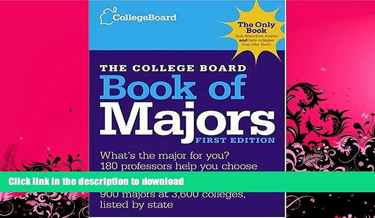 READ BOOK  The College Board Book of Majors: First Edition (College Board Index of Majors and