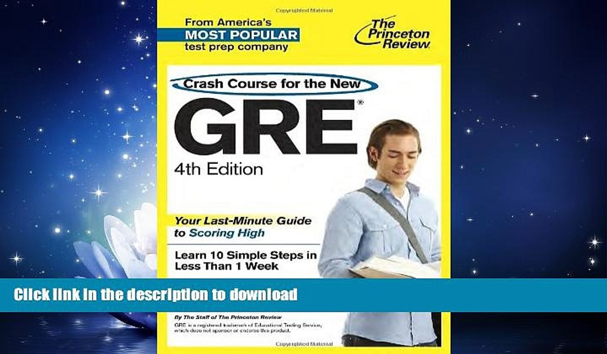 EBOOK ONLINE  Crash Course for the New GRE, 4th Edition (Graduate School Test Preparation)  BOOK
