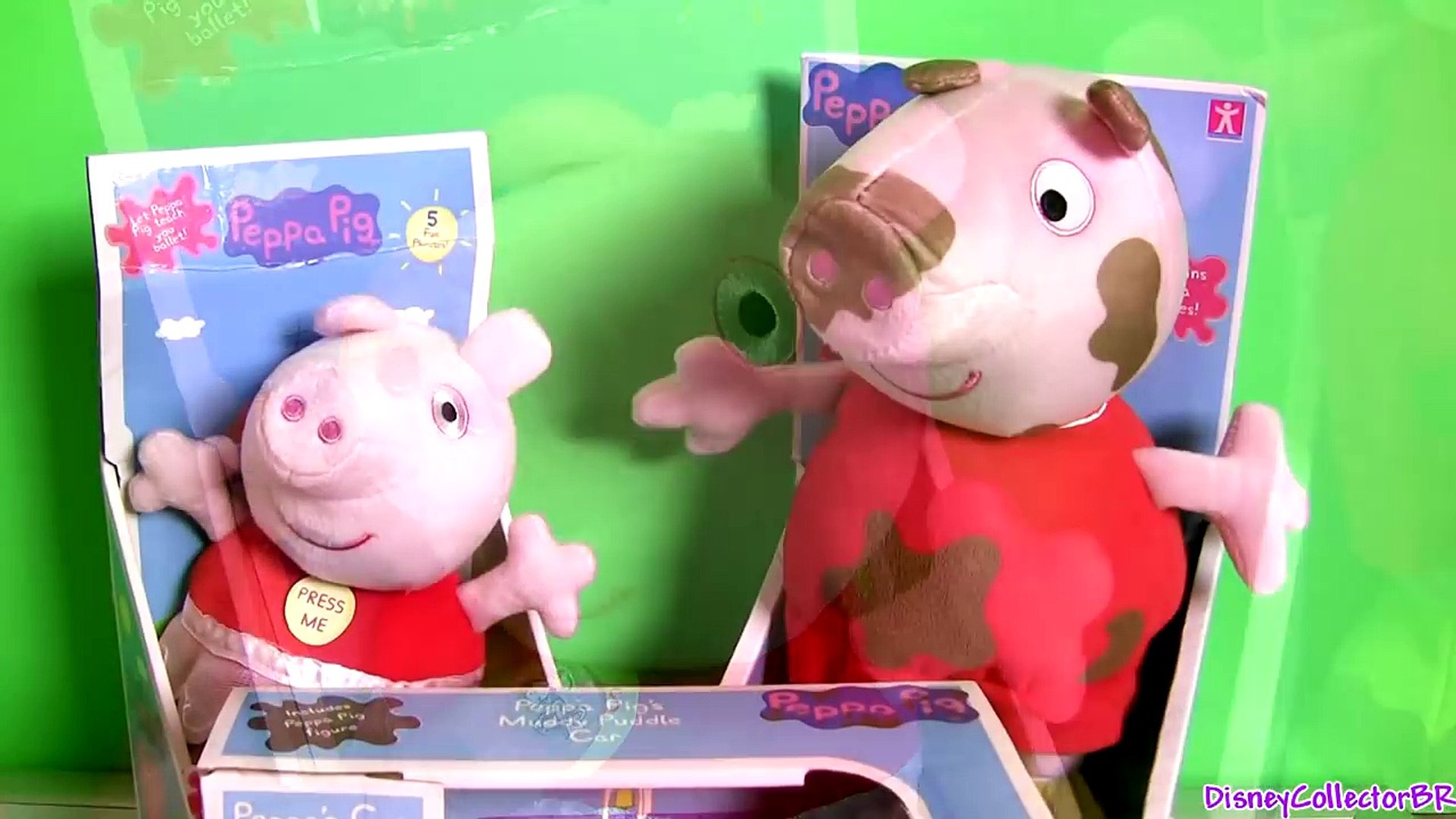 Peppa Pig Talking Ballerina ❤ Peppa Pig Jumping in Muddy Puddles Plush Toy  Play Doh Muddy Car – Видео Dailymotion
