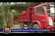 Delincuentes asaltan propiedad de Carlos Alcántara en Cañete