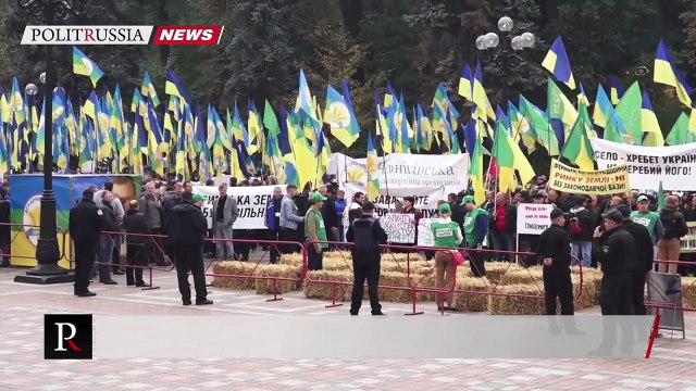 Сотни фермеров Украины митингуют у Верховной Рады
