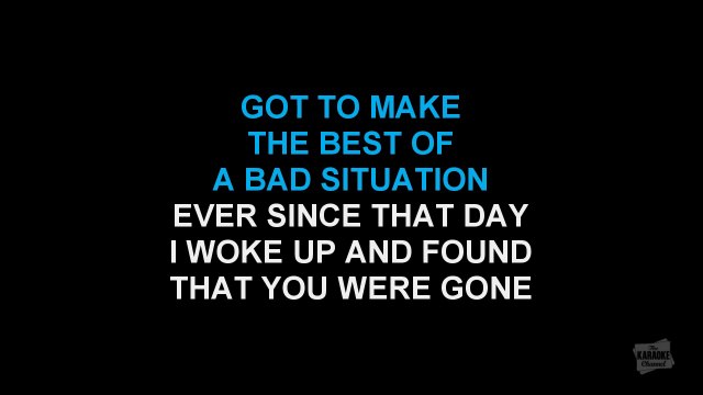 Gladys Knight & The Pips - I've got to use my imagination KARAOKE / INSTRUMENTAL