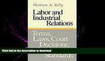 FAVORIT BOOK Labor and Industrial Relations: Terms, Laws, Court Decisions, and Arbitration