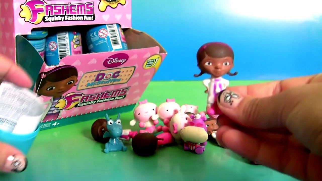 HUGE 35 FASHEMS Doc McStuffins Complete Collection FULL CASE Unboxing Toys Surprise of Squishy Toys