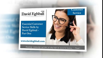 Essential Customer Service Skills (part – 1) by David Eghbali