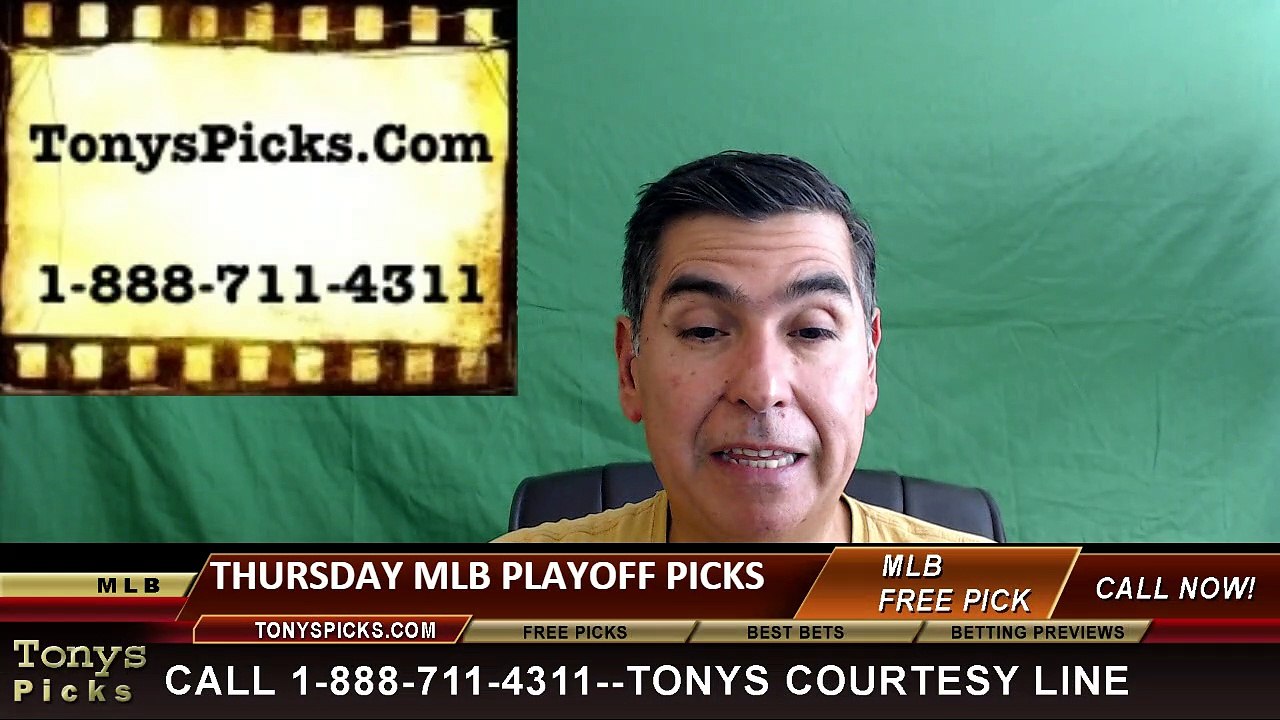 Thursday MLB Playoff Free Picks 10-6-2016