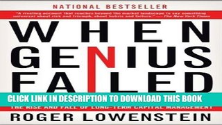 [Read PDF] When Genius Failed: The Rise and Fall of Long-Term Capital Management Ebook Free