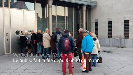 Verdict du procès Wesphael: le public est arrivé a 6h30