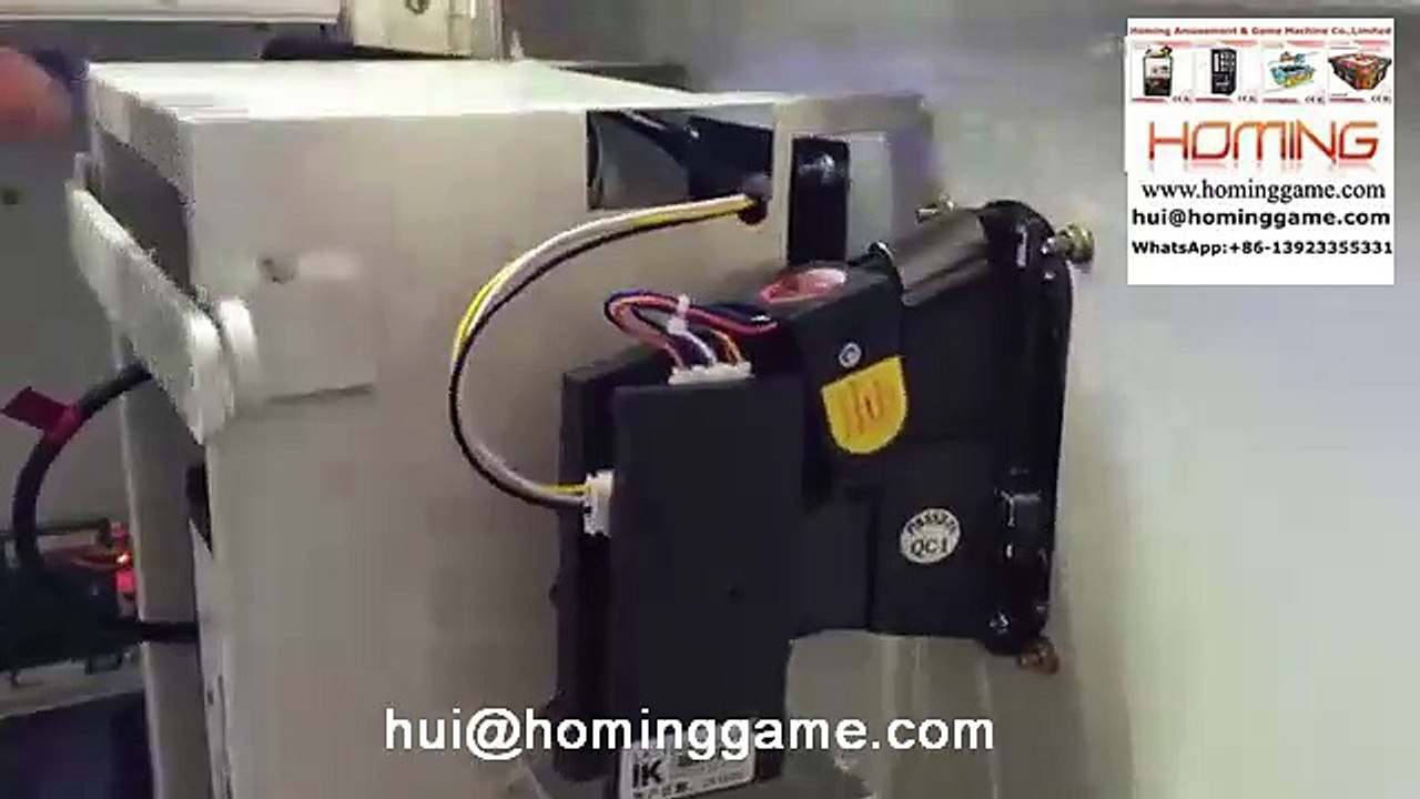 How to set coin operated about key master prize game machine(hui@hominggame.com)