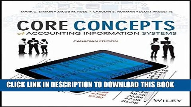 [PDF] Core Concepts of Accounting Information Systems, Canadian Edition Full Colection