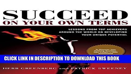 [PDF] Succeed On Your Own Terms: Lessons From Top Achievers Around the World on Developing Your