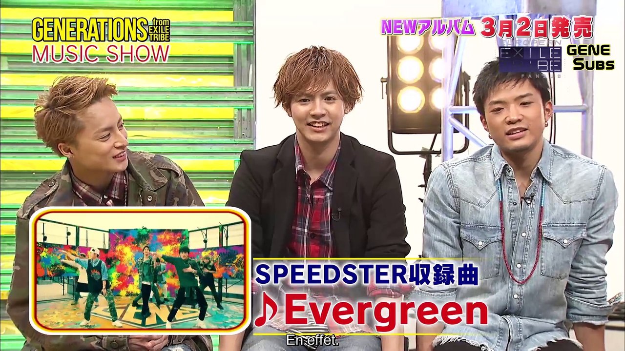 [FR] SPEEDSTER Music Show Part 1 with Generations from EXILE Tribe