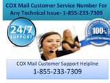 COX Mail Customer Support Number 1-855-233-7309 COX mail Password Recover