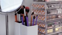 Creative makeup storage ideas for small collections | CharliMarieTV