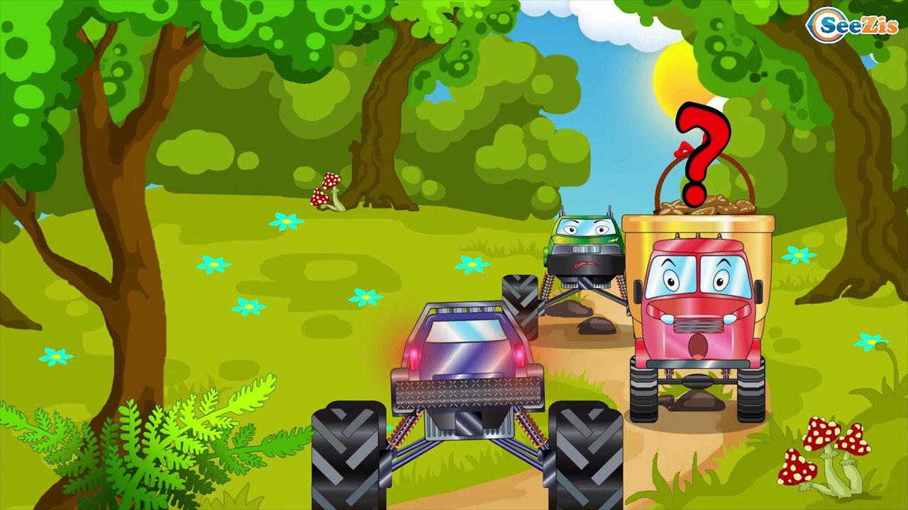 Car Cartoon about Truck Adventures | Police Car...
