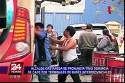 Castañeda se pronunció sobre caos que generan buses interprovinciales