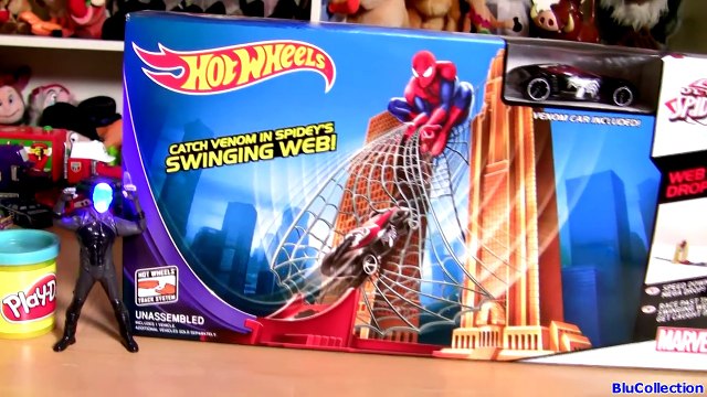 Hot Wheels Marvel Spider-Man 2 with Venom Spidey Web Disney Pixar Cars Lightning McQueen Play Doh