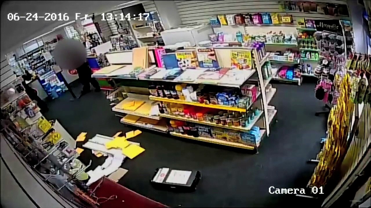 Violent Manchester Post Office robbery captured...