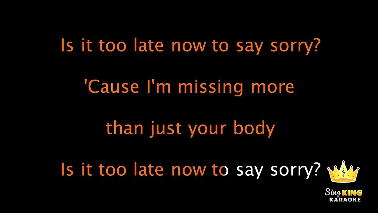 Justin Bieber - Sorry (Karaoke Version)