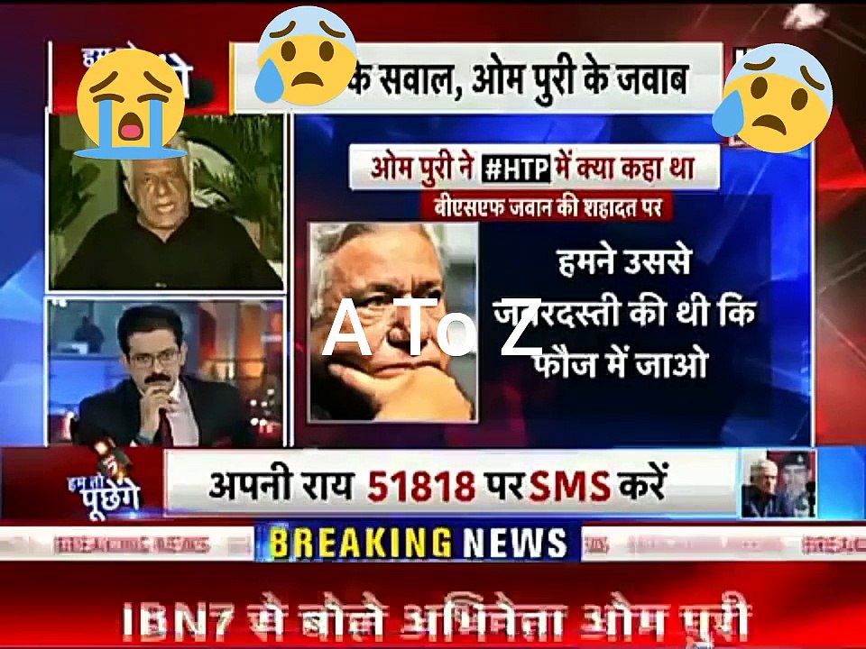Mein Maafi Nahi Maang Raha...Om Puri Again Talks With Same Anchor