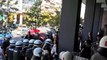 Violent clashes between protesters and police outside Greek courthouse