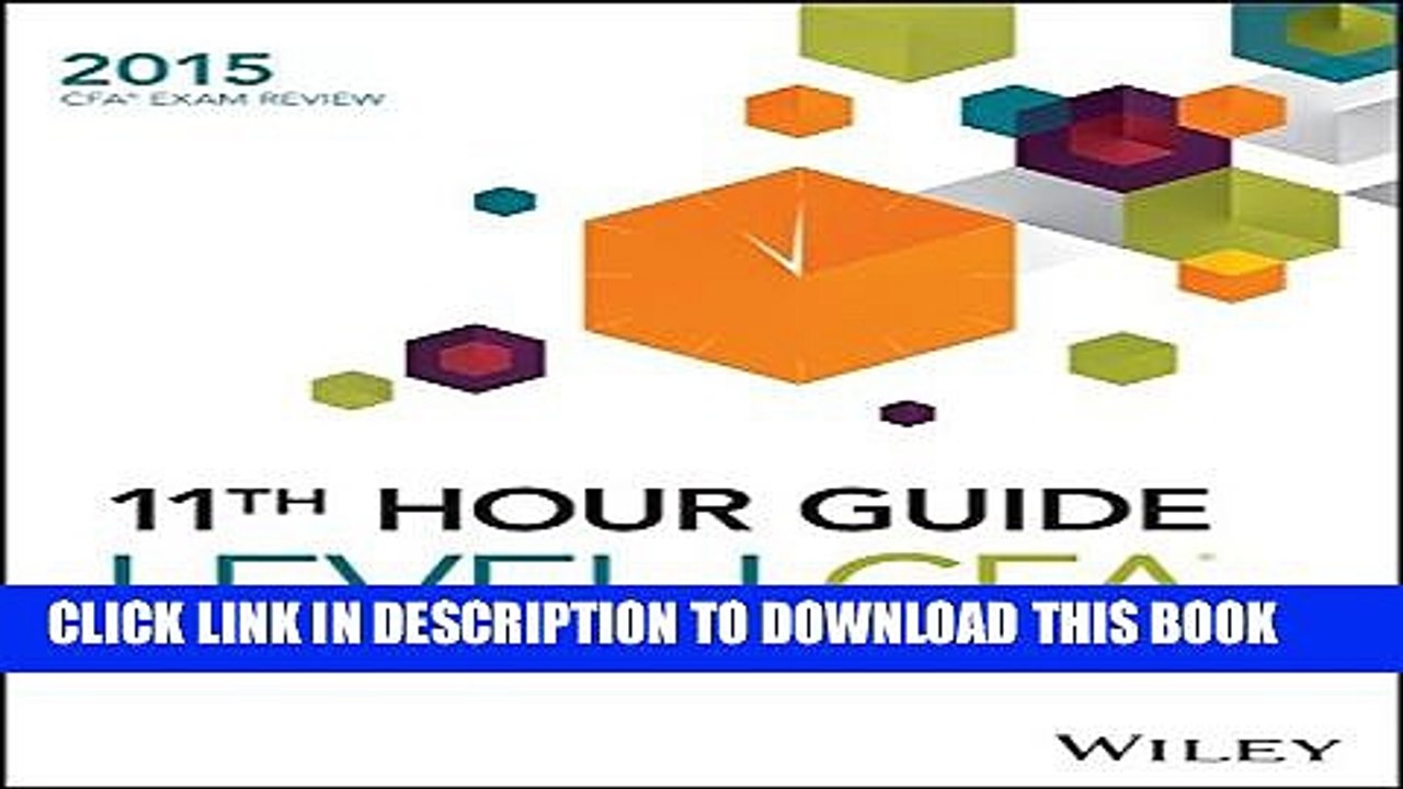 [PDF] Wiley 11th Hour Guide for 2015 Level I CFA Full Online