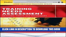 [Read PDF] Training Needs Assessment: Methods, Tools, and Techniques Ebook Free