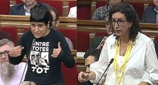 Anna Gabriel i Marta Rovira demanen la paraula abans de la votació