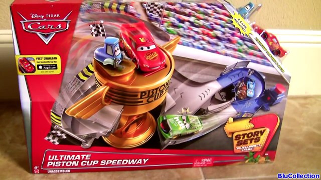 Cars Ultimate Piston Cup Speedway Track Story Sets Racers Disney Guido & Rust-eze McQueen Race Car