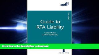 DOWNLOAD APIL Guide to RTA Liability: Second Edition READ PDF BOOKS ONLINE