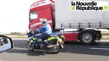 (VIDEO 41) Loir-et-Cher : surveillance rapprochée des poids lourds sur l'A 10