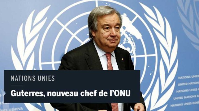Le Portugais Guterres va de devenir le nouveau chef de l'ONU