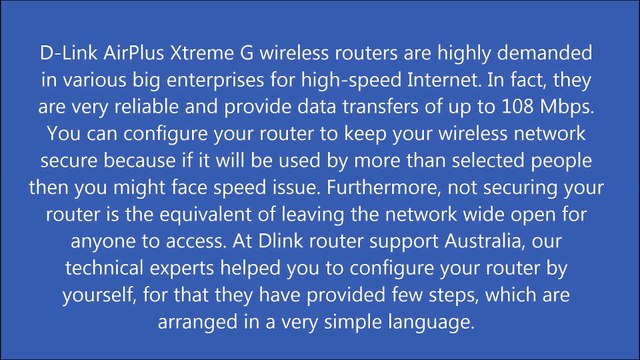 How to Configure a D-Link AirPlus Xtreme G Wireless Router
