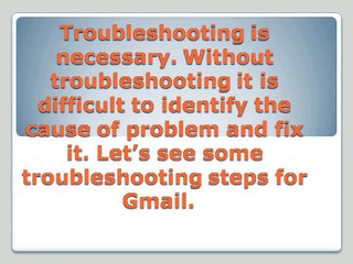 Gmail troubleshooting steps - gmail toll free number