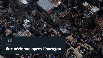 La violence de l'ouragan Matthew en Haïti illustré par des images aériennes