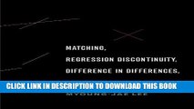 [Read PDF] Matching, Regression Discontinuity, Difference in Differences, and Beyond Ebook Free