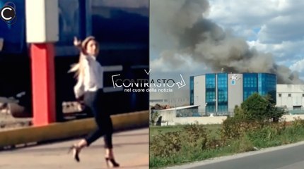 Gricignano (CE) - Ecotransider, "Puzzeria" in fiamme, editoriale (06.10.16)