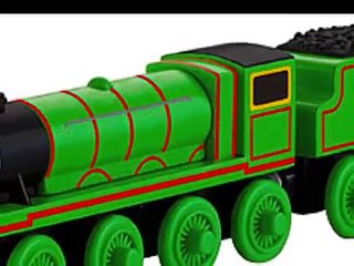 Thomas the train wooden railway henry the green engine toy for kids