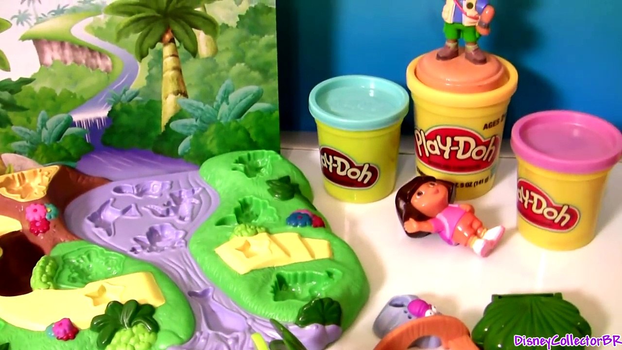 Play Doh Dora the Explorer Big Adventure Set BONUS Diego Playdough Jungle Animals by Disneycollector